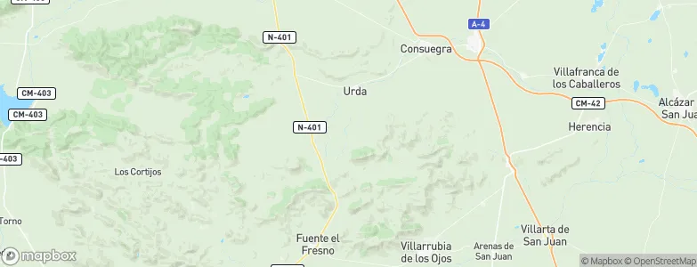 Urda, Spain Map