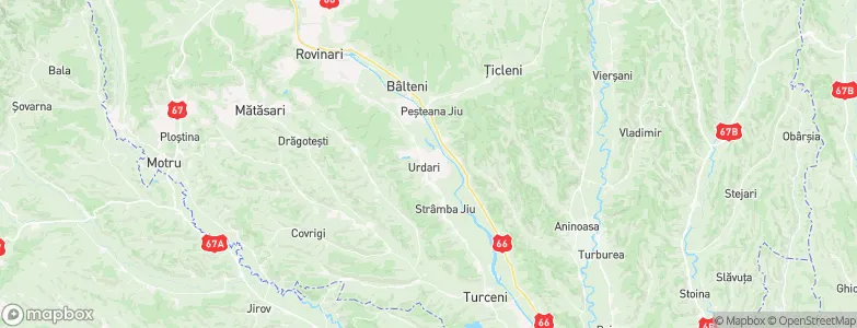 Urdari, Romania Map