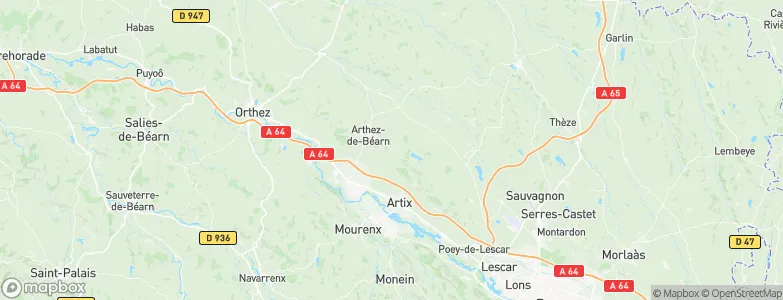 Urdès, France Map