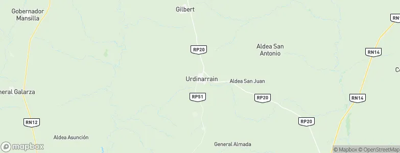 Urdinarrain, Argentina Map