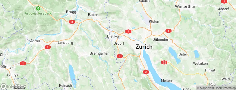 Urdorf, Switzerland Map