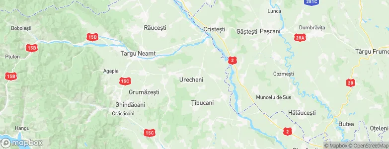 Urecheni, Romania Map