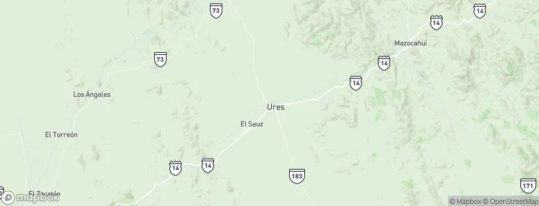 Ures, Mexico Map
