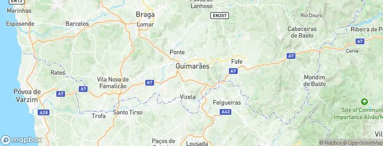 Urgeses, Portugal Map