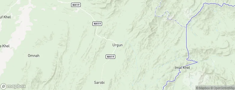 Urgun, Afghanistan Map