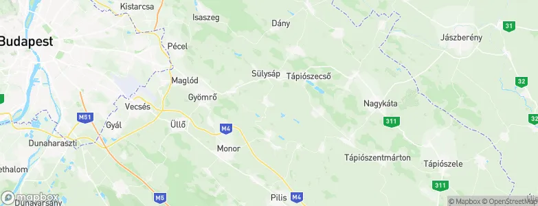 Úri, Hungary Map