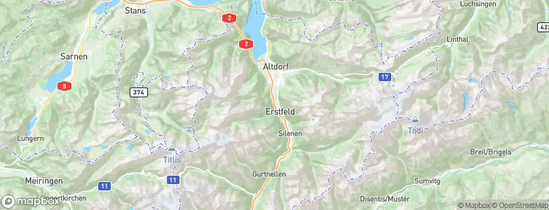 Uri, Switzerland Map