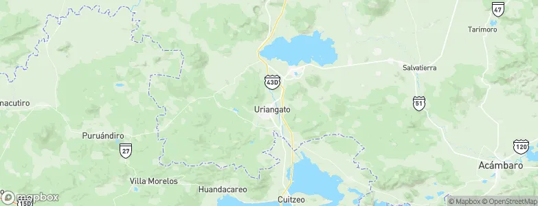 Uriangato, Mexico Map