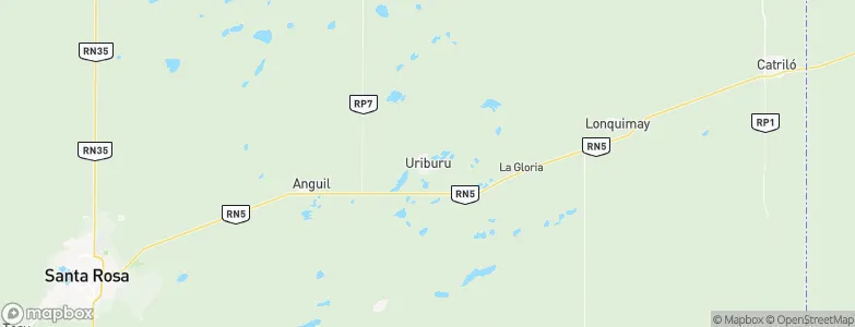Uriburu, Argentina Map