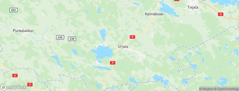 Urjala, Finland Map
