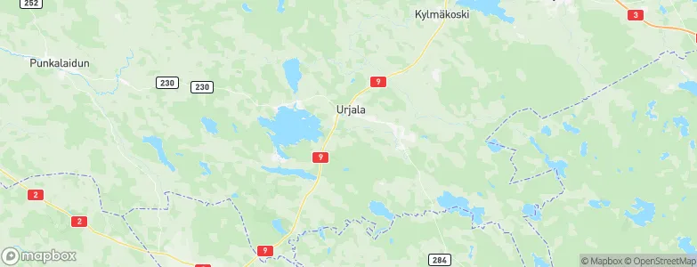 Urjala, Finland Map