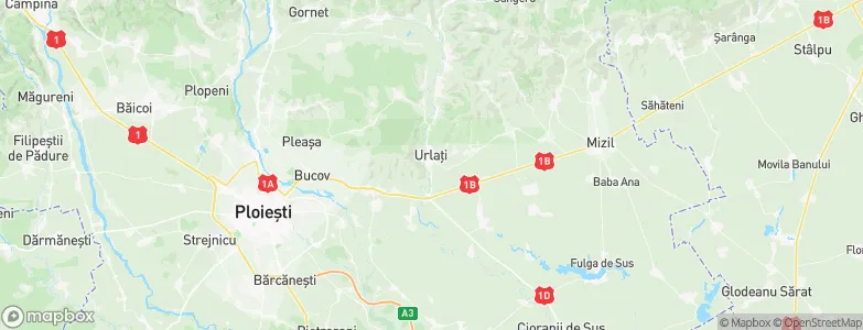 Urlaţi, Romania Map