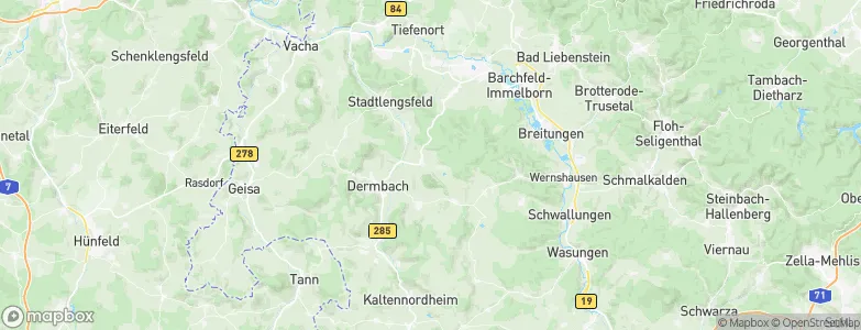 Urnshausen, Germany Map