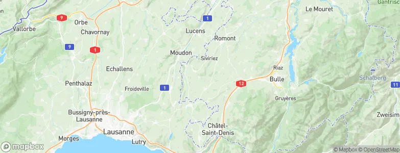 Ursy, Switzerland Map