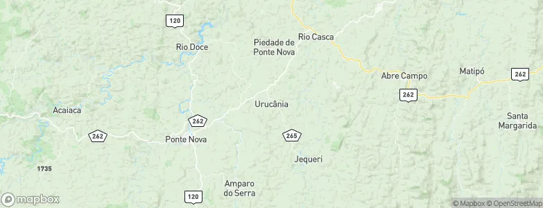Urucânia, Brazil Map