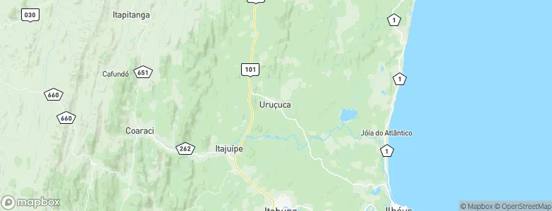 Uruçuca, Brazil Map