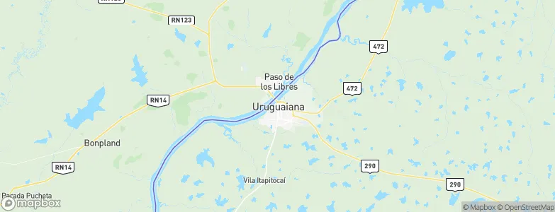 Uruguaiana, Brazil Map