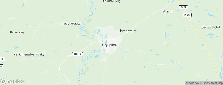Uryupinsk, Russia Map