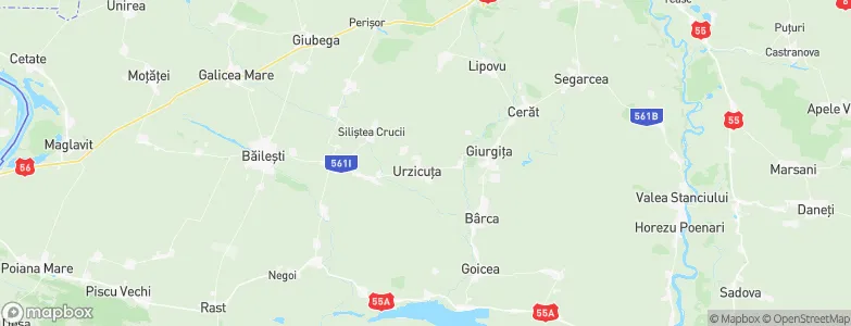 Urzicuţa, Romania Map