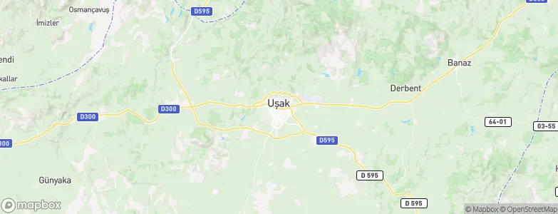 Uşak, Turkey Map