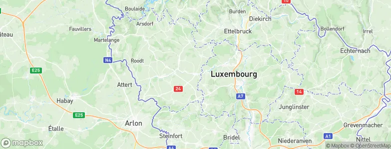 Useldange, Luxembourg Map