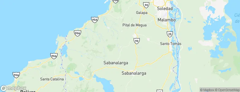 Usiacurí, Colombia Map
