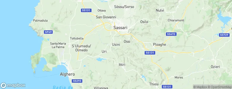Usini, Italy Map