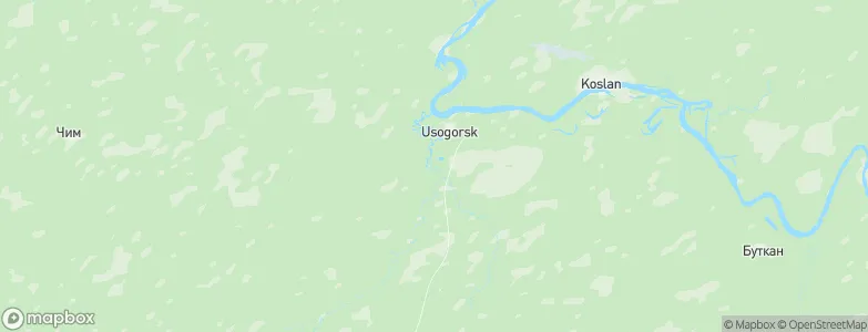 Usogorsk, Russia Map