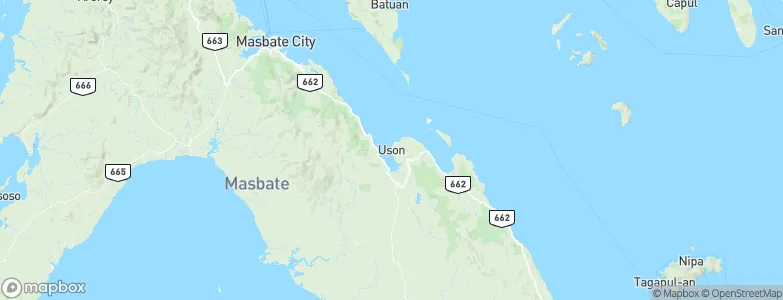 Uson, Philippines Map