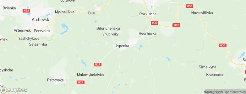 Uspenka, Ukraine Map