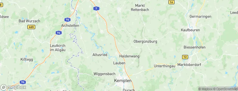 Ussenried, Germany Map