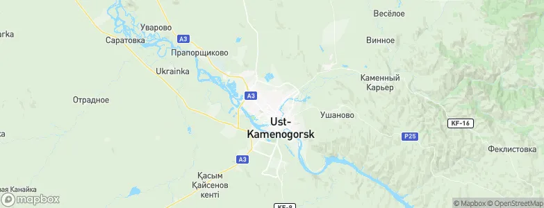 Ust-Kamenogorsk, Kazakhstan Map