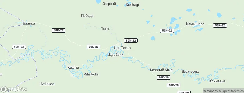 Ust'-Tarka, Russia Map