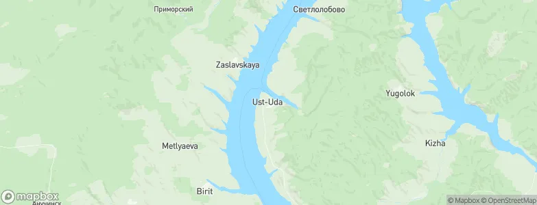 Ust'-Uda, Russia Map