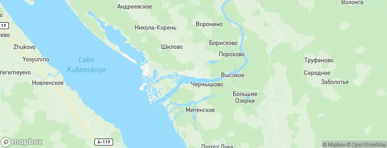 Ust'ye, Russia Map