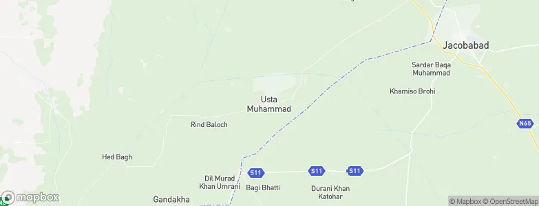 Usta Muhammad, Pakistan Map