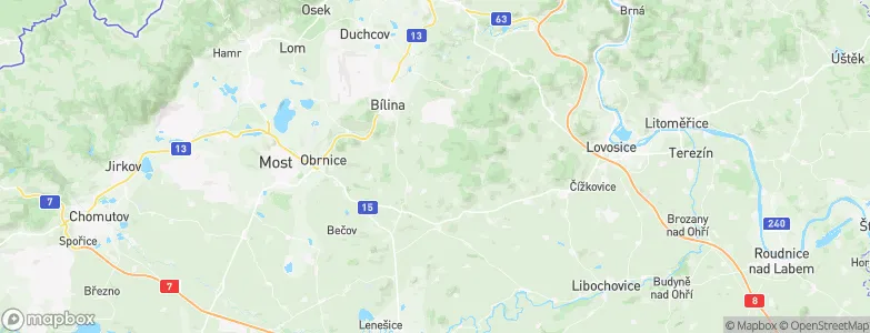 Ústecký kraj, Czechia Map