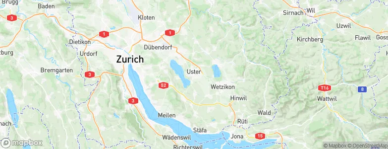 Uster / Kirch-Uster, Switzerland Map
