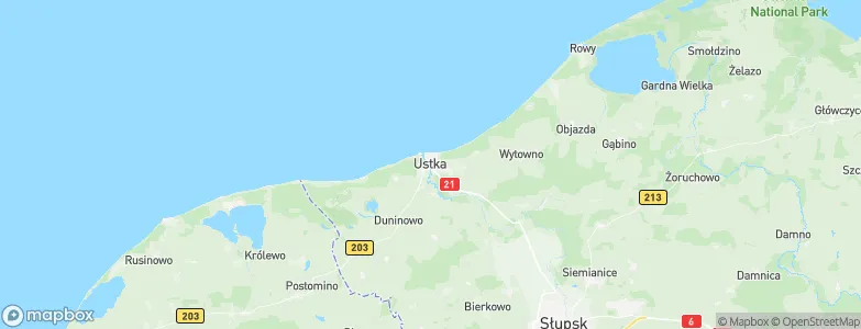 Ustka, Poland Map
