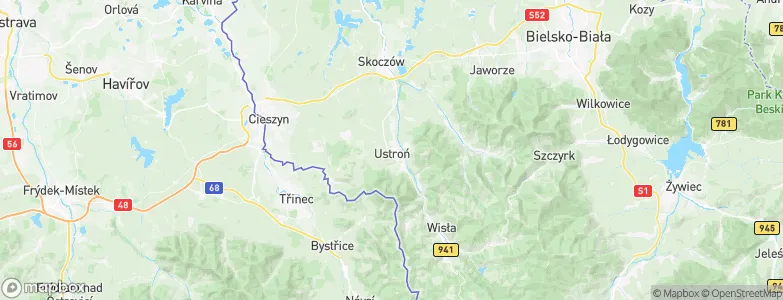 Ustroń, Poland Map