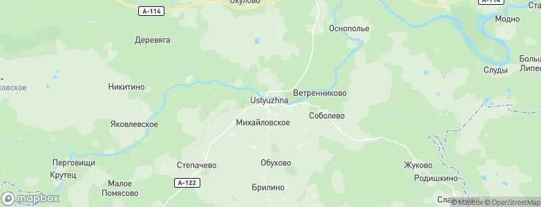 Ustyuzhna, Russia Map