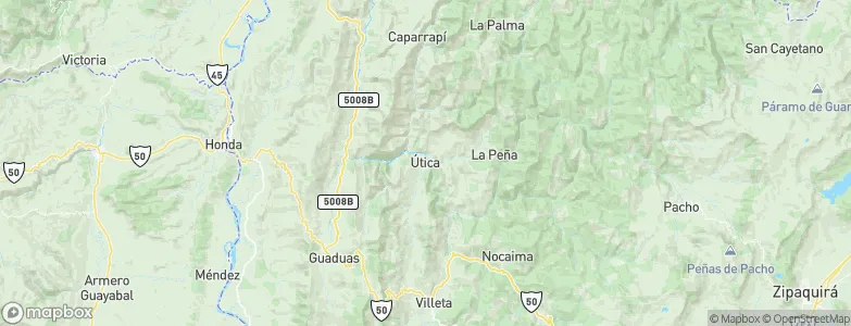 Útica, Colombia Map
