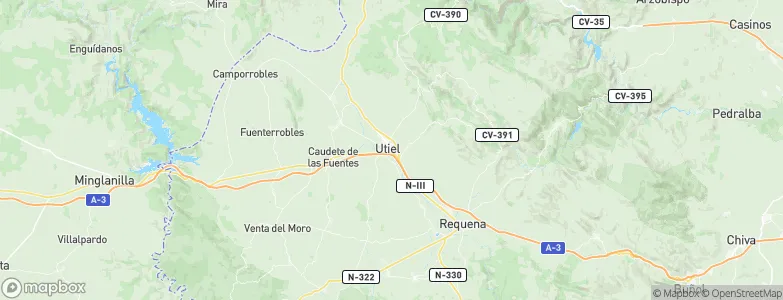 Utiel, Spain Map