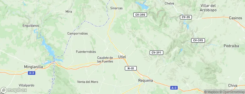 Utiel, Spain Map
