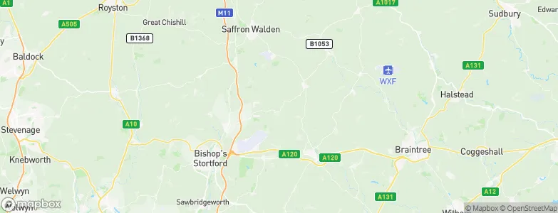 Uttlesford District, United Kingdom Map