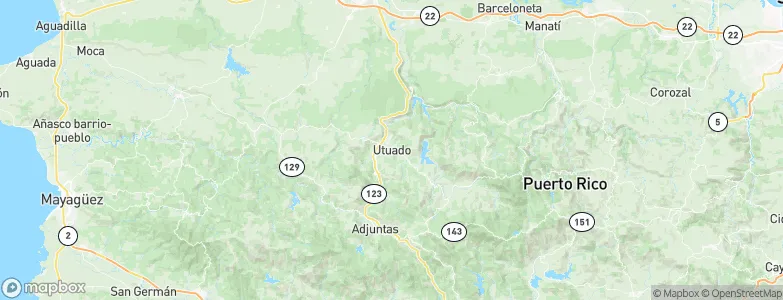 Utuado, Puerto Rico Map