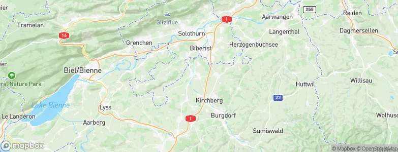 Utzenstorf, Switzerland Map