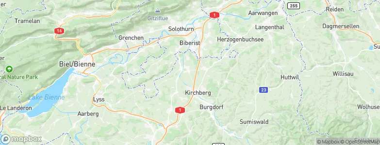 Utzenstorf, Switzerland Map