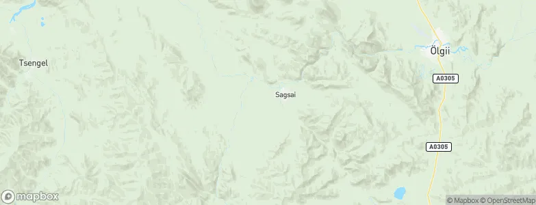 Uujim, Mongolia Map