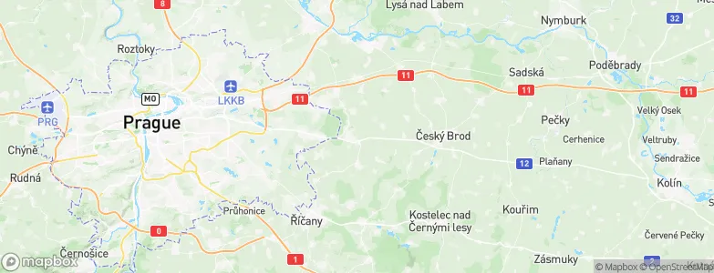 Úvaly, Czechia Map